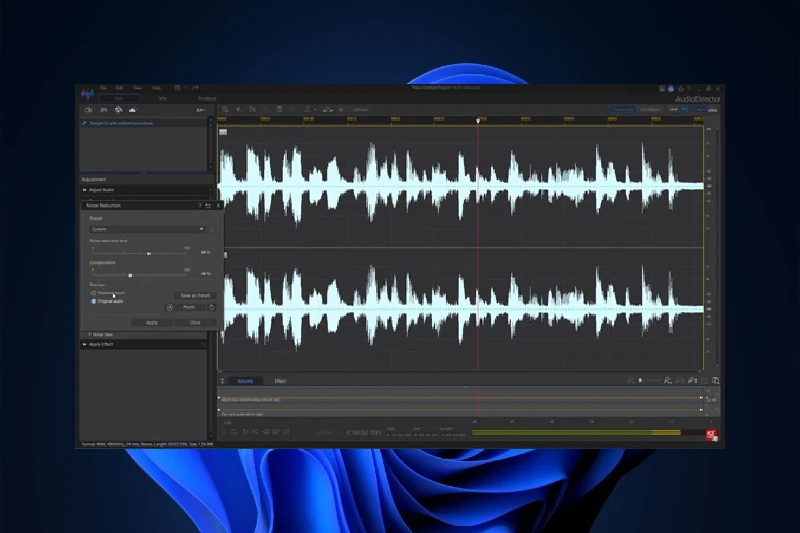 오디오 디렉터 멀티트랙 편집 지원