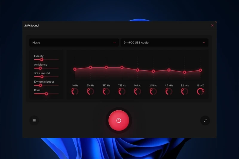 FxSound 자동 오디오 사운드 향상