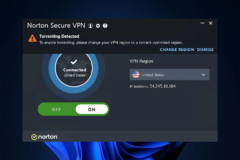 노턴 VPN 강력한 연결 보안
