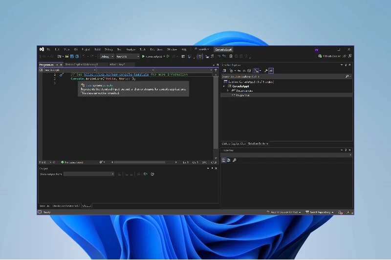 Visual Studio 코드 자동 완성